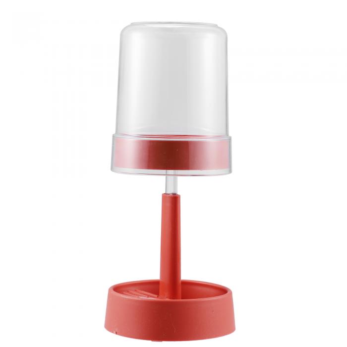 VOCOSTE 電動歯ブラシホルダー 調節可能な歯ブラシホルダー カバー付き 浴室用 27cm 赤