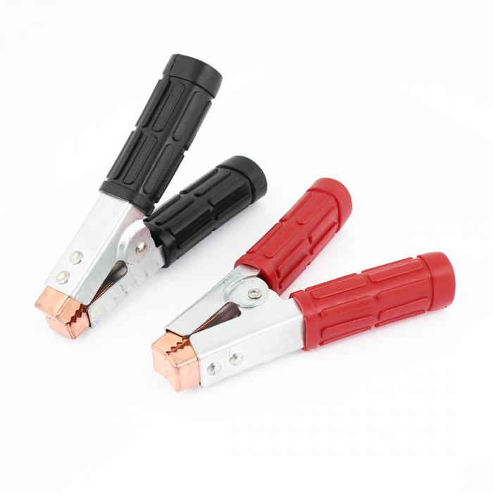 車 バッテリー ワニ口クリップ 2000A 2 個入 車用