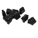 ウインドウスイッチ 窓スイッチ マスタースイッチ 車用 モーメンタリ 5ピン DPDT DC 12V 10個入り