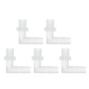 RATCHROLL 5個のプラスチックホースバーブフィッティング3/8"ホースバーブG1/4メスNPTエルボーバーブアダプタークリアPP