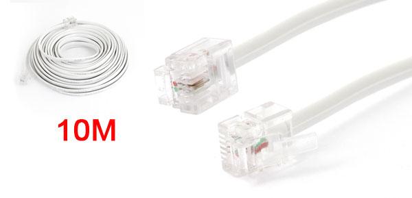 RJ11 電話ケーブル 電話延長ケーブル RJ11 オステレホンケーブル