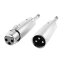 XLR-6.35mm ץ饰 ץ ڥ ᥿ ᥹ +  XLR 3-ԥ-6.35mm  å ץ饰