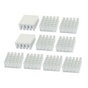 22mm x 22mm x 10mm ヒートシンク ヒートクーリングフィン ヒートクーラー 放熱板 アルミ二ウム 10個セット
