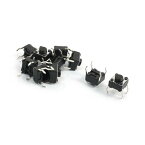 タクトスイッチ マイクロPCBタクトタクティールスイッチ 6mm x 6mm x 5mm 瞬時的な 4ピン 10個