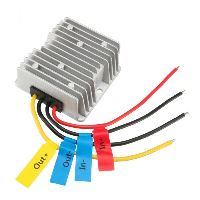 パワーコンバータレギュレータ変圧器 防水 DC 24V-DC 13.8V 15A 210W