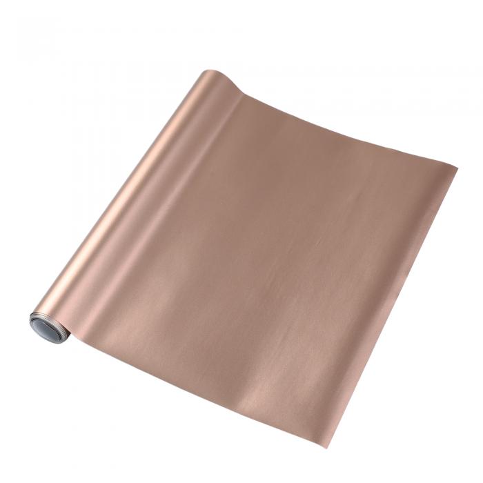 VekAuto 1 Pc カーラップフィルム 1 ft x 59.84 インチ ビニールラップカバー ユニバーサルカー保護 PVC ローズゴールドトーン 外装 内装