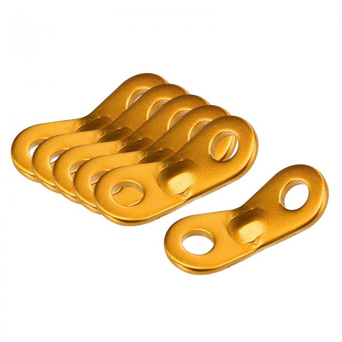 アルミロープテンショナー テントコードアジャスター ロープスライダー ロープ調節 7mm2穴 屋外キャン..