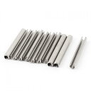 スプリットスプリング ノックピン 円筒状 304ステンレス鋼 M3x25mm 10個