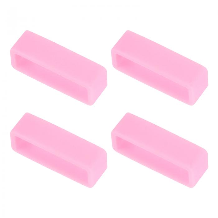 時計バンドストラップループ ゴム 交換用ファスナーリング シリコーン時計ホルダーキーパー 26mm幅時計..