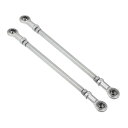 Motoforti M8調整可能なステアリングタイロッドボール 49cc電動アクセサリー用 コラムステアリングサスペンション シルバートーン 2個 210MM