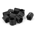 家具保護 家具グライド 丸いベース ブラック プラスチック製 10個入 17mm直径 U状