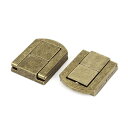 ボックスラッチ 31mm x 24mm ブロンズ 金属素材 アンティークスタイル 2個入り
