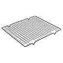 冷却ラック キッチン 金属製 長方形 パン ケーキ ベーキング ブラック 28 x 25.5 x 1.5cm