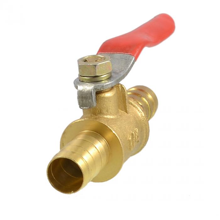 フルポート ホーステール10mm 2継目 レッドレバーハンドル玉弁 水道