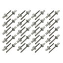 ブラインドリベット アルミ製 グレー ナイルポップリベット 6.4mmx13mm 40個入り