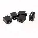 PCB基板実装5ピン 端子 3.5mm メスステレオオーディオ ジャックソケット 5個