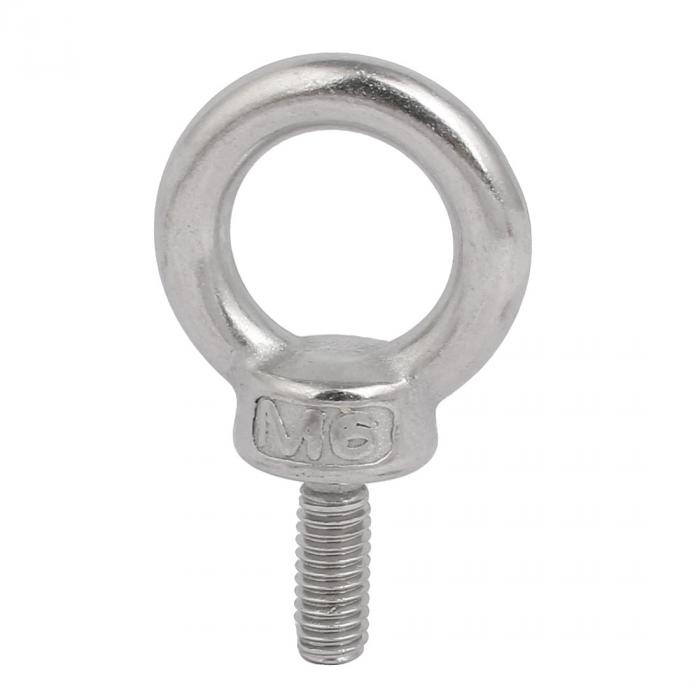 アイボルト つりボルト 304ステンレス製 M6x16mm 内径16mm 外径27mm 5個入
