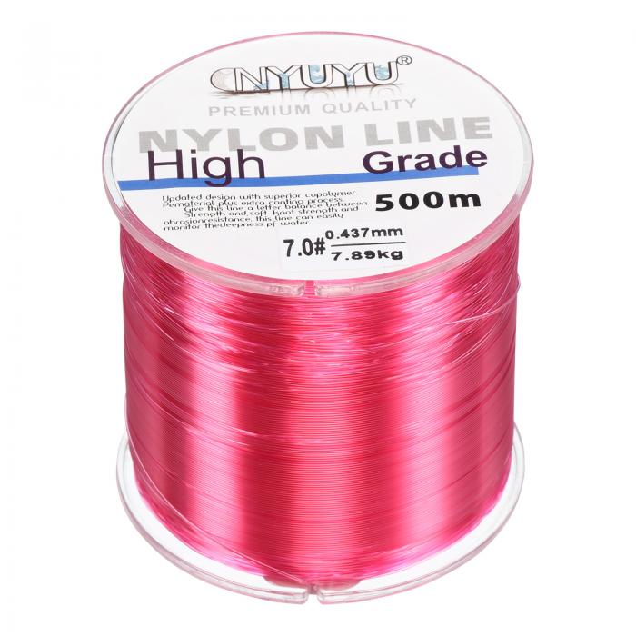 PATIKIL 500M ナイロン釣り糸 7.89kg モノフィラメント弦線 フルオロカーボンコーティング DIY クラフト 吊り飾り用 フクシア