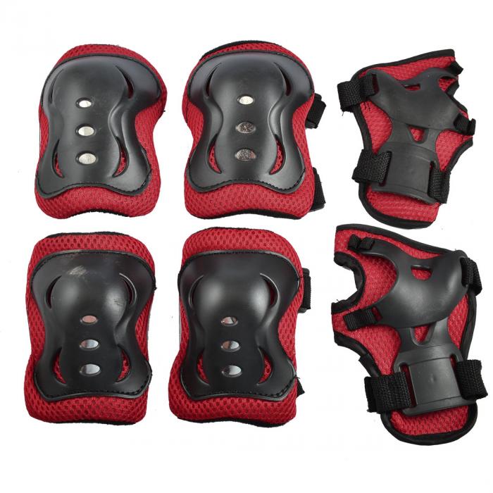 子ども キッズ用 プロテクター 6点セット 手首 / ひじ / ひざ ローラースケート