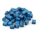 2P 5mm ピッチ 基板実装ネジ 端子 ブロック AC 300V 10A AWG12-24 50個(4)