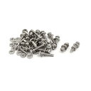 ワッシャー付き 十字穴ナベ頭 ネジ ネジナット M2x10mm 304ステンレス鋼 25セット(4)