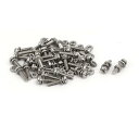 ワッシャー付き 十字穴ナベ頭 ネジ ネジナット M2.5x12mm 304ステンレス鋼 35セット(4)