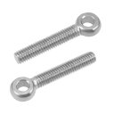 アイボルト 304ステンレススチール製 シルバートーン M6 x 35mm 4個入り