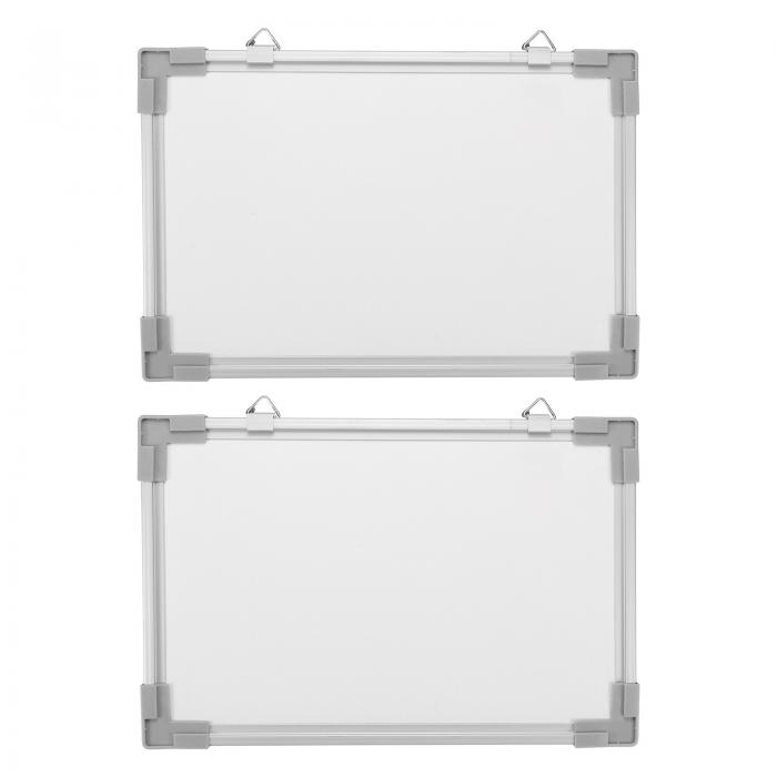 PATIKIL 300 x 400 mm ミニホワイトボード 2個 スモールホワイトボード 磁気ハンギング 教室 オフィス 家庭用 ホワイトのサムネイル