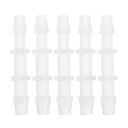 HEROFFIX 5個の水族館用プラスチックホースバーブフィッティング3/16"から7/32"ホースIDコネクタークリアプラスチック