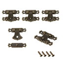 ハスプラッチ クラスプ 留め金 長方形 木製ケース対応 37x27mm 5セット入
