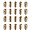 家具ネジ付きインサート ナット カーボンスチール M8内部スレッド 25mmの長さ 20pcs