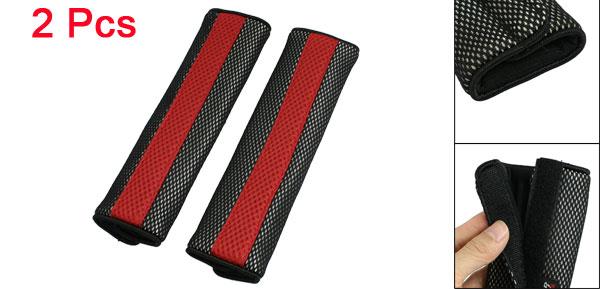 ソウテン シートベルトパッド レッド ブラック 2個セット