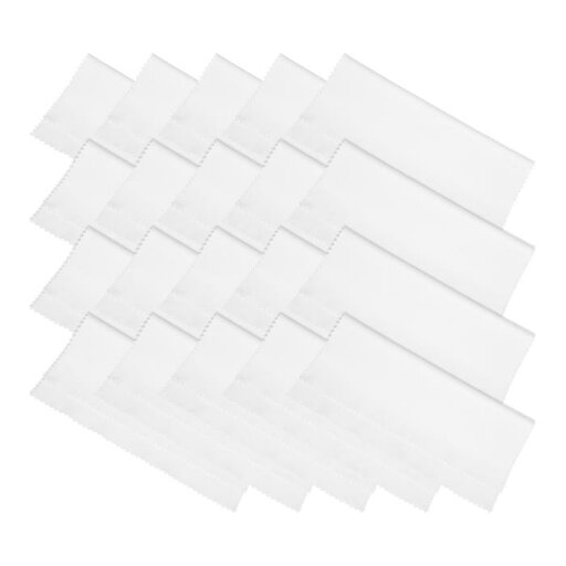 PATIKIL マイクロ繊維清掃布 ソフト カメラレンズ 眼鏡スクリーン用 150 x 150mm ホワイト 20本 PATIKIL マイクロ繊維清掃布 ソフト カメラレンズ 眼鏡スクリーン用 150 x 150mm ホワイト 20本