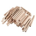 木製のダボ ウッドキルン 乾燥した溝付き面取りハードウッド 10x100mm 50pcs