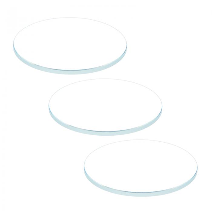 ARコーティングウォッチレンズ 37.5mmx1.5mm ラウンドフラットミネラルウォッチ水晶ガラス 3個