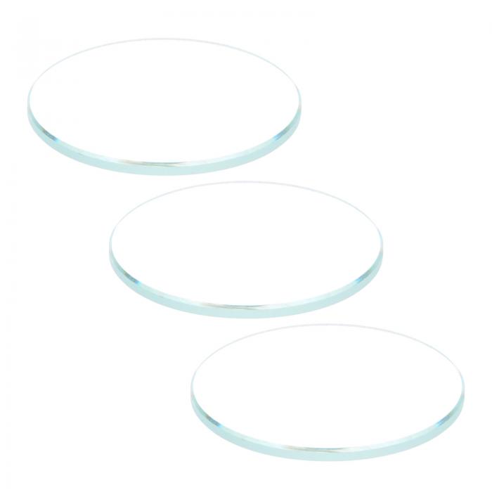 ARコーティング時計レンズ ラウンドフラットミネラルウォッチ クリスタルガラス 31.5 mm x 2 mm 3個入り