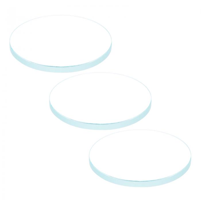 ARコーティング時計レンズ ラウンドフラットミネラルウォッチ クリスタルガラス 37.5 mm x 2 mm 3個入り