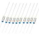 クッカーサーマルリンク 240度 10A 250V 10個入り 1.3 x 0.4cm (長さ * 深さ) メタル&ナイロン&電子部品