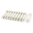 セラミックヒューズ シリンダー状 10個入 AC 250V 15A 6x30mm