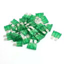 ブレードヒューズ 32V 30A 自動車用品 プラスチック メタル 16 × 2 × 17mm グリーン シルバートーン 30個入り