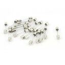ガラス管ヒューズ 速断 メタル製 クリア 6x30mm 30A 250V 20個入り