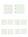 レディース ブラジャー延長ホック 調整ホック 3段 10枚セット ホワイト 5.5x5cm