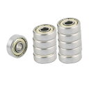 深溝玉軸受 深溝ボールホイールベアリング 625ZZモデル シルバートーン 16 x 5mm 10個入り