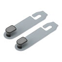 HEROFFIX 財布やバッグ用の2個入りのハンドバッグ 食料品バッグ 車のシートヘッドレストフック 頑丈な車のシートバックオーガナイザーフック グレーのマイクロファイバーレザー6.38"x1.65"