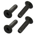 左手系ボルト フラット皿ヘッド 六角ソケット M5x20mm DIN7991 4枚入り(4)