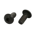 左手系ボルト 六角ソケット ボタンヘッド グレード10.9 ブラック M5x12mm 2枚入り
