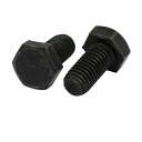六角ヘッド 六角ボルト 全ねじ 左ねじ サイズM10x20mm 炭素鋼製 ブラック 2本入(4)