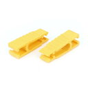 ヒューズクリップ プラスチック製クリップ イエロー 2個入 30x9x10mm