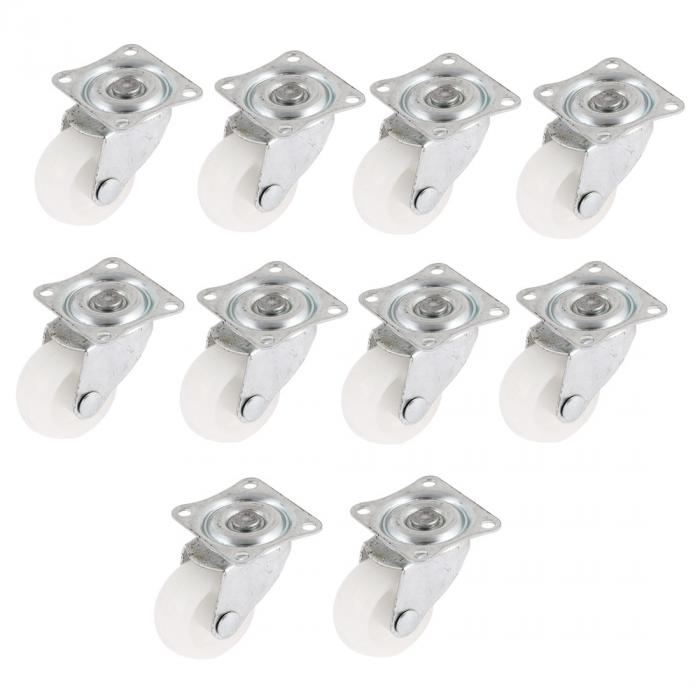 ソウテン uxcell プレート式キャスター キャスター キャスターホイール キャスター車輪 スイベルキャスター 取り付けのトッププレート 金属 家の椅子 32mmの直径 10個