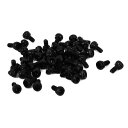 六角ネジ 合金鋼 ボルト 小ネジ ブラック M1.6 x 3mm 50個入り